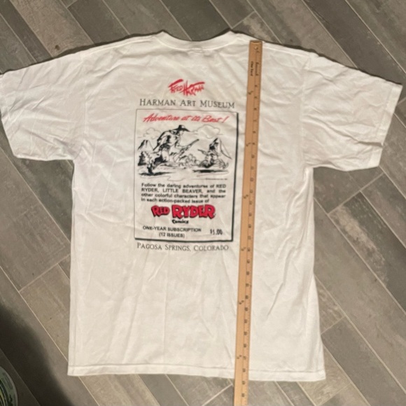 Vintage 1990 Red Ryder Comic Book Promo Tee 90s Shirt Rare Single Stitch Sz L - Picture 4 of 6